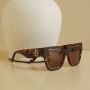 Women&apos S Tortoiseshell Oversize Sunglasses