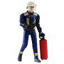 Bruder Toys Bruder Fireman Toy With Accessories