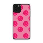 Custom Printed Tpu Cases - Apple Iphone 11 Pro & 39 Hot Pink Smiley& 39 By