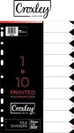 IND1110 Set Of 10 Indices Polypropylene - Printed 1-10 Divider Binder Index Divider