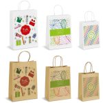 Sample Pack Branded Digital Print Paper Gift Bags