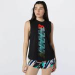 New Balance Women's Relentless Graphic Tank Top - Black - XS