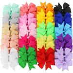20PCS Cute And Stylish Bowknot Ribbon Hair Clip For Women Perfect Hair Accessory For Any Occasion