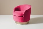 Regal Swivel Sofa Chair Gold Frame