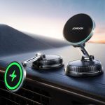 Joyroom 15W Magsafe Car Mount Charger Iphone Faster Charging Wireless Car Charger 80+LBS Strong Suction Magnetic Phone Holder Fo
