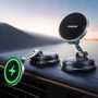 Joyroom 15W Magsafe Car Mount Charger Iphone Faster Charging Wireless Car Charger 80+LBS Strong Suction Magnetic Phone Holder For Car Stable Metal