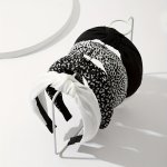 4PCS SET Wide Brimmed Knotted Head Bands Leopard Printed Head Wear Stylish Hair Accessories For Women And Daily Uses