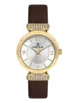 Women's Round Quartz Watch With Silver Dial