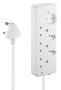 6 Way Basic Multiplug - White