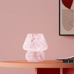 Dawnwake Mushroom Lamp Table Desk Bedside Lamp Mushroom Decor Nightstand Small Table Lamps For Bedroom Night Stands Cute MINI Mo