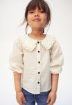 Collared Cotton Blouse - White