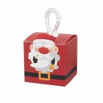 Xmas Santa Box 5.5 X 5.5 Cm Pack Of 5