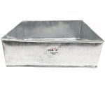 Galvanized Baking Pan 12& Square 10CM Height