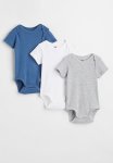 3-PACK Short-sleeved Bodysuits - Multi