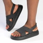 Christine Sling Back Platform Sandal - Black - 8