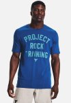 Under Armour Ua Project Rock Training Short Sleeve - Blue Mirage