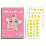 112 Count Golden Star Acne Patches Hydrocolloid & Salicylic Acid Pimple Covering Pads Invisible Overnight Spot Cover 8MM & 12MM