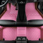 Xxplb Customize All-weather Protection Luxury Leather Floor Mats For Cars Suvs And Trucks According To Automotive Model 3D Pink