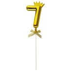 Gold Shiny 7 Seven Topper