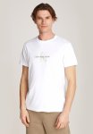 Calvin Klein Distressed Monologo Tee - Bright White