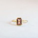Emerald Large - Pink Tourmaline - Medium