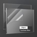 10PCS Clear Plexiglass Sheet 1MM Acrylic Sheets For Diy Craft Projects Cut To Size Acrylic Glass Sheets Signs Plexi Glass Panel Acrylic Board For