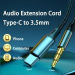 Type C To 3.5MM Aux Cable Speaker Cable Audio Cable For Car Headphone USB C Converter Jack Speaker For Samsung Xiaomi Redmi Aux 