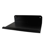 Slatted Panel Steel Shelf 300MM Black Feature Wall Shelf