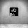 Use Your Brain - Matt Gold / L 500 X H 500MM