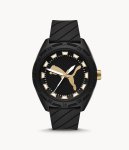 Puma Street Three-hand Black Silicone Men's Watch P5117