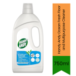 Handy Andy Ocean Fresh Floor & All Purpose Cleaner 750ML - Premium Pure Disinfectant Multi-surface Liquid Kills 99.9% Germs & St