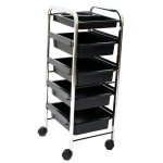 Trolley With Chrome Tube ST120 5 Trays