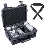 Lykus Titan MM410 Waterproof Hard Case For Dji MINI 4 Pro mini 3 PRO And RC2 RC RC-N2 N1 Black With Shoulder Strap Support 7 Bat