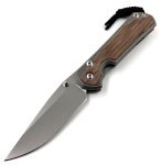 Large Sebenza 31 Natural Canvas Micarta Glass Blasted Magnacut L31-1660