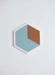 Hexagon Cork Pin Board - Printed - 500MM Wide