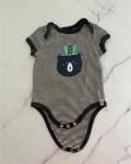 Cotton On Blue And White Striped Bear Baby Grow 0 3M
