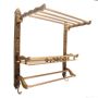 Vintage Bathroom Shelf - Bronze Brass - Antique A-14