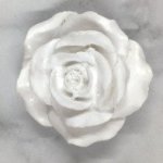 White Resin Rose Dee White