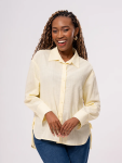 Light Yellow Linen Shirt - S Yellow