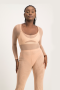 Zola Mesh Long Sleeve Bodysuit - Nude - M