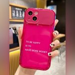 Rose Red Letter Mirror 7 8PLUS Full Transparent Anti-fall Soft Shell Simple High-end Transparent Air Cushion Suitable For IPHONE