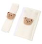 1PAIR White Teddy Bear Toddler Shoulder Protectors