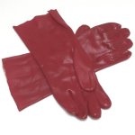 Glove Work Double Dip Red Pvc 20CM-ELBOW