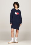Tommy Hilfiger Tjw Mlnge Flag Sweater Dress Ext - Dark Night Navy Melange