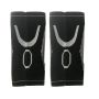 One Pair Sport Nylon Elastic Compression Knee Support Pads - Grey