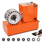 Electric Hydraulic Hose Crimper Tool With 8 Dies 110V Portable Crimping Machine For Ac Lines Automotive Excavators Agricultural