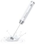 Maestri House Rechargeable Milk Frother Lunafro Ns Handheld Electric Foam Maker Waterproof Detachable Stainless Steel Whisk Drin