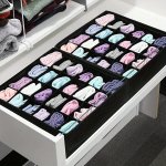 1-PACK 24-CELL Foldable Drawer Organizer Tension Mount Design Moisture-proof And Mold-proof Ideal For Home Storage And Organizat