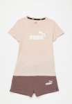 Puma Logo Tee & Shorts Set G - Rose Quartz