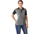 Ladies Crossfire Melange Golf Shirt - 4XL Blue